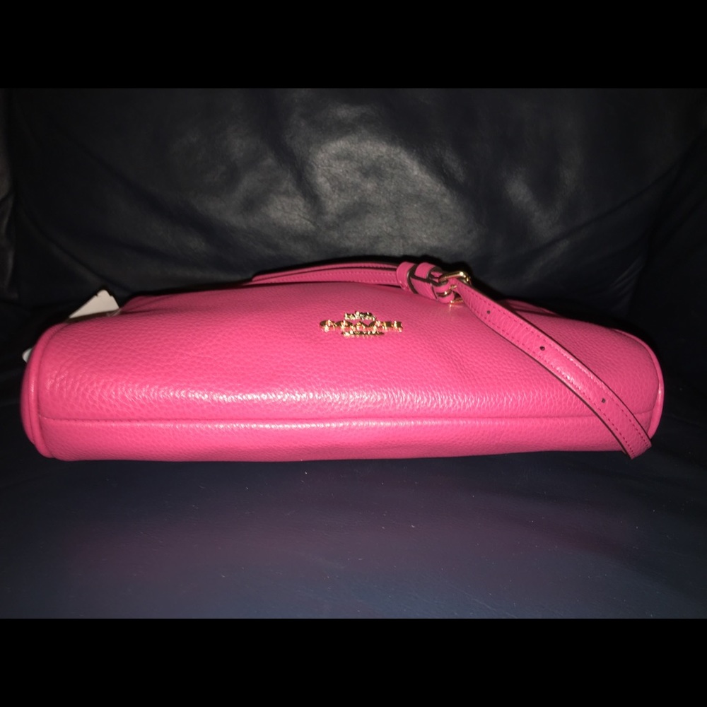 Coach F6666 Pebble Leather Crossbody Bag - Picture 3 of 8